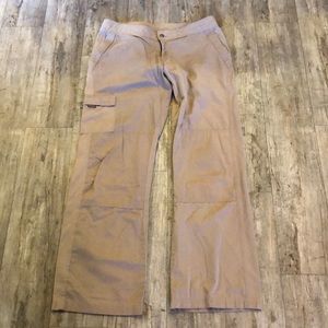 Prana women’s large tan cotton nylon pants